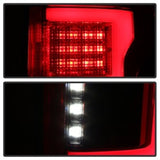 Spyder 15-18 Ford F-150 LED Tail Lights (w/Blind Spot) - Red Clear (ALT-YD-FF15015BS-LBLED-RC) - 5085320