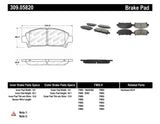 StopTech Performance 92-95 Toyota MR2 Turbo Front Brake Pads - 309.05820