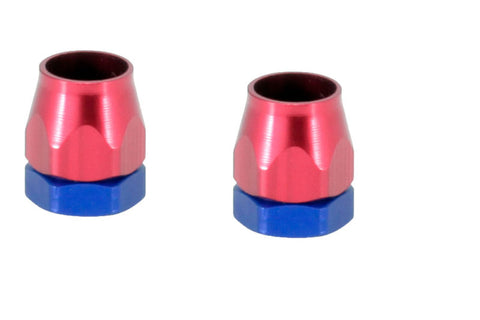 Spectre Magna-Clamp Hose Clamps 7/32in. (2 Pack) - Red/Blue - 1260