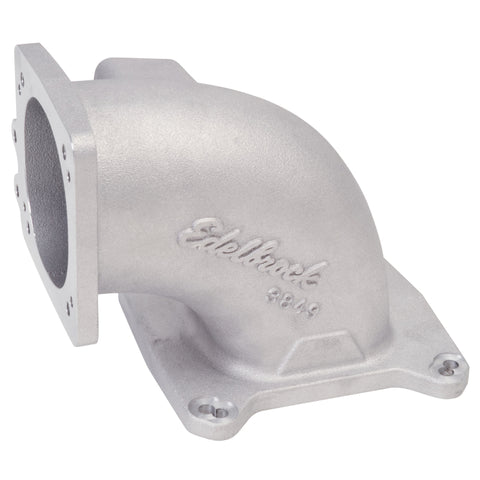 Edelbrock High Flow Intake Elbow 95mm Throttle Body to Square-Bore Flange As-Cast Finish - 3849