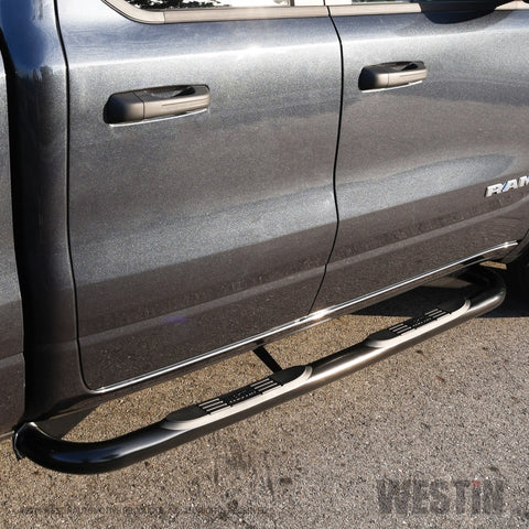 Westin 19-20 Ram 1500 Crew Cab E-Series 3 Nerf Step Bars - Black - 23-4085