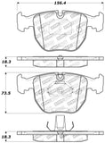 StopTech Performance 00-04 BMW M5 E39 / 00-06 X5 / 03-05 Range Rover HSE Front Brake Pads - 309.06810