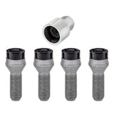 McGard Wheel Lock Bolt Set - 4pk. (Cone Seat) M14X1.5 / 17mm Hex / 31.0mm Shank Length - Black - 27305