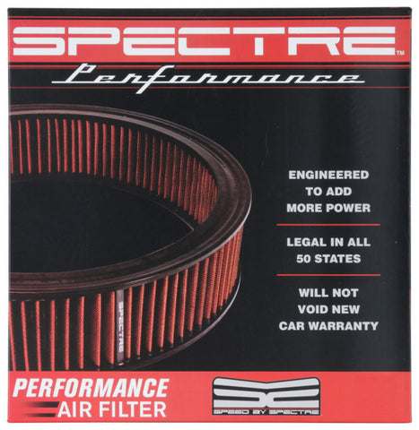 Spectre 1985 Cadillac Seville 5.7L V8 DSL Air Filter 14in. X 3in. - Red - HPR0136