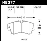 Hawk SRT4 H-14 Front Race Pads - HB377V.760