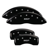 MGP 4 Caliper Covers Engraved Front & Rear Circle K/Kia Black finish silver ch - 21176SCRKBK