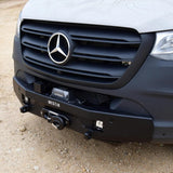 Westin 19-23 Mercedes-Benz Sprinter Pro-Series Mid Width Front Bumper - Textured Black - 58-311295