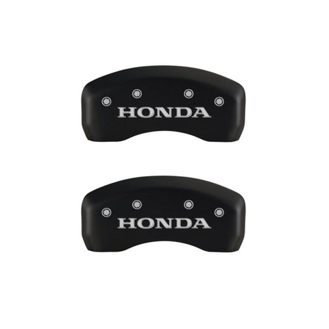 MGP 4 Caliper Covers Engraved Front & Rear Honda Red finish silver ch - 20199SHONRD