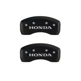 MGP 4 Caliper Covers Engraved Front & Rear Honda Red finish silver ch - 20205SHONRD