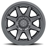 ICON Rebound Pro 17x8.5 6x5.5 25mm Offset 5.75in BS 95.1mm Bore Satin Black Wheel - 21817859057SB