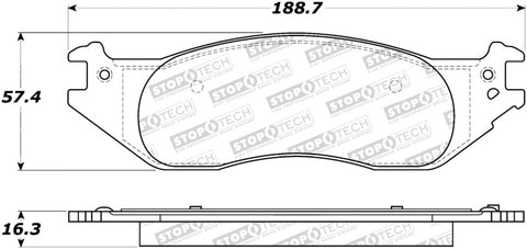 StopTech Street Brake Pads - 308.10450