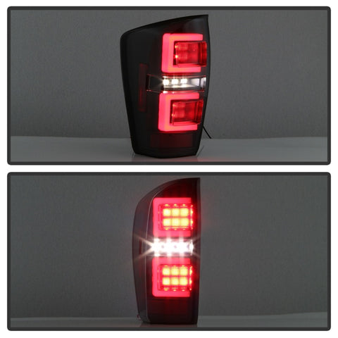 Spyder 16-17 Toyota Tacoma LED Tail Lights - Black (ALT-YD-TT16-LED-BK) - 5085733