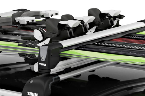 Thule SnowPack Extender Slide-out Ski/Snowboard Rack (Up to 6 Pair Skis/4 Snowboards) - Black/Silver - 7325