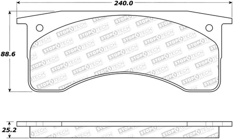 StopTech Street Brake Pads - 308.07690