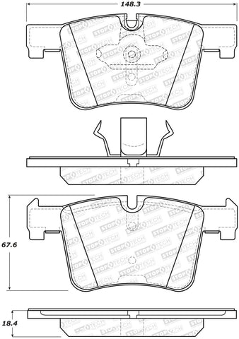 StopTech Performance 13-15 BMW 320i Front Brake Pads - 309.15610