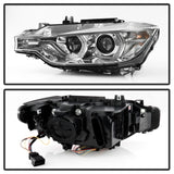 Spyder Signature BMW F30 3 Series 12-14 4DR Projector Headlights - Chrome (PRO-YD-BMWF3012-AFSHID-C) - 5086822