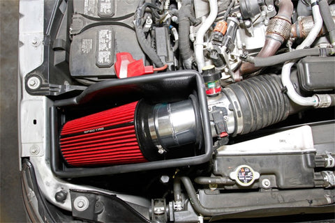 Spectre 11-14 Ford F-Series SD V8-6.7L DSL Air Intake Kit - Polished w/Red Filter - 9979