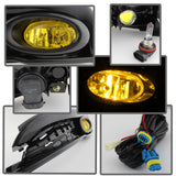 Spyder Honda Civic 2013-2014 4dr OEM Fog Light W/Switch Yellow FL-HC2013-4D-Y - 5077752