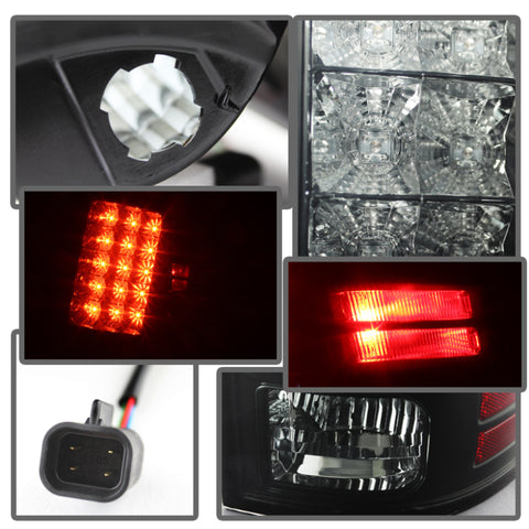 Spyder Dodge Ram 1500 13-14 13-14 LED Tail Lights LED Model only - Blk Smke ALT-YD-DRAM13-LED-BSM - 5077578