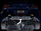 AWE Subaru BRZ/ Toyota GR86/ Toyota 86 Track Edition Cat-Back Exhaust- Chrome Silver Tips - 3020-32279