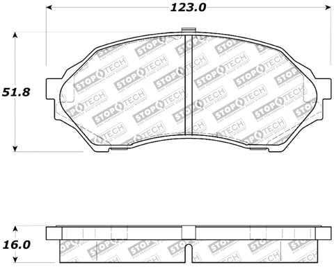 StopTech Performance Brake Pads - 309.07980