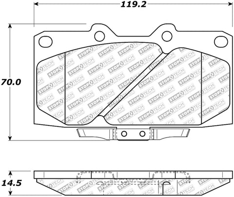 StopTech Street Select Brake Pads - Front/Rear - 305.06470