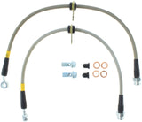 StopTech 99-00 Civic Si w/Rear Disc Brakes Front SS Brake Lines - 950.40007