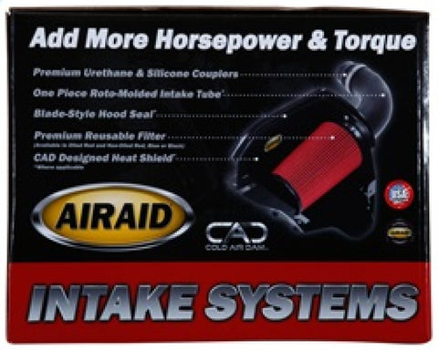 Airaid 2010-2015 Chevy Camaro SS V8-6.2L F/I Airaid Jr Intake Kit - Oiled / Red Media - 251-714