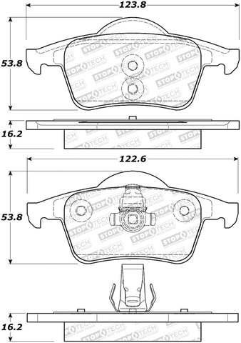 StopTech Performance 99-06 Volvo S80 Rear Brake Pads - 308.07950