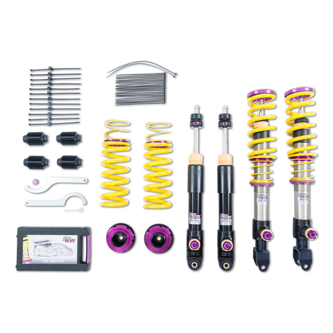 KW Coilover Kit V4 2017+ Mercedes C-Class (W205) AMG C63/C63 S Coupe w/ Electronic Dampening - 3A725089