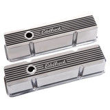 Edelbrock Valve Cover Elite II Series Chevrolet 1959-1986 262-400 CI V8 Tall Polished - 4263