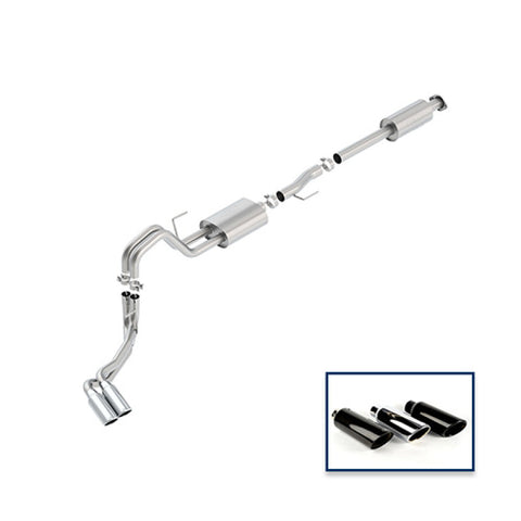 Ford Racing 15-18 F-150 5.0L Cat-Back Sport Exhaust System - Side Exit Chrome Tips - M-5200-F1550RSCA