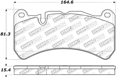 StopTech Performance Brake Pads - 309.11160