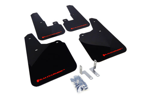 Rally Armor 10-14 Subaru Outback Black UR Mud Flap w/ Red Logo - MF16-UR-BLK/RD