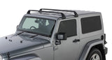 Rhino-Rack 07-22 Jeep Wrangler JK/JL 2 Door Hard Top Vortex SG 2 Bar Roof Rack - Black - SG60