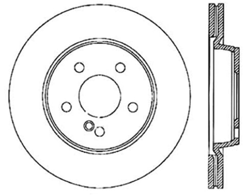 StopTech Slotted & Drilled Sport Brake Rotor - 127.35063L