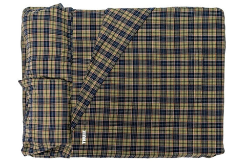 Thule Flannel Sheets for 4-Person Tents - Plaid Blue-Green - 901822