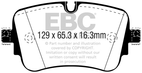 EBC 16-18 Audi Q7 Yellowstuff Rear Brake Pads - DP42299R