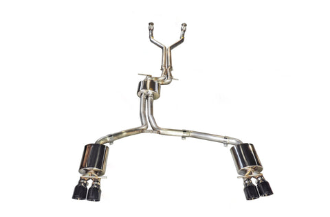 AWE Tuning Audi C7 / C7.5 S6 4.0T Touring Edition Exhaust - Polished Silver Tips - 3415-42010
