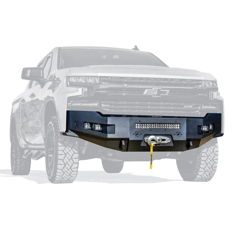 Westin 19-21 Chevrolet Silverado 1500 (Excl. Diesel & LD) Pro-Series Front Bumper - Textured Black - 58-411215