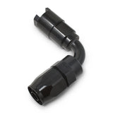 Russell Performance 5/16in SAE Quick Disc Female to -6 Hose Black 90 Degree Hose End - 611273