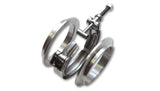 Vibrant T304 SS V-Band Flange Assembly for 2in O.D. Tubing incl 2 V-Band flanges & 1 V-Band Clamp - 1488