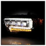 Spyder 16-20 Toyota Tacoma LED Model Only High-Power LED Headlights - Chrome PRO-YD-TT16LEDAP-C - 5088383