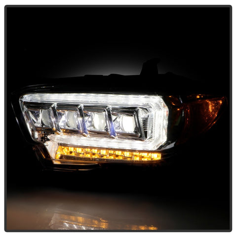 Spyder 16-20 Toyota Tacoma Halogen Model Only High-Power LED Headlights - Chrome PRO-YD-TT16HALAP-C - 5088369