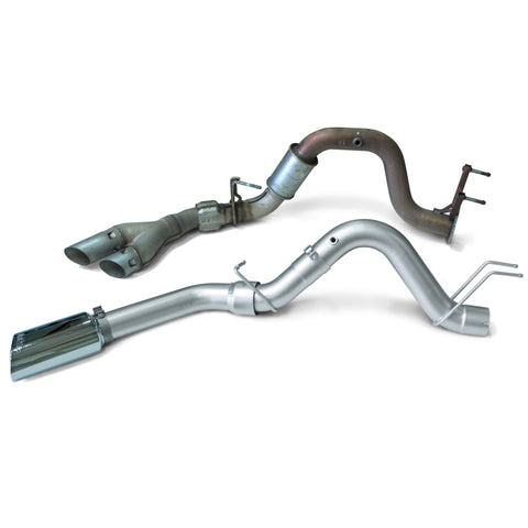 Banks Power 17-19 Ford 6.7L F250/350/450 4in Monster Exhaust System - Single Exit w/ Chrome Tip - 49794