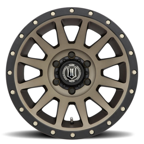 ICON Compression 18x9 6x5.5 25mm Offset 6in BS 95.1mm Bore Bronze Wheel - 2018909060BR