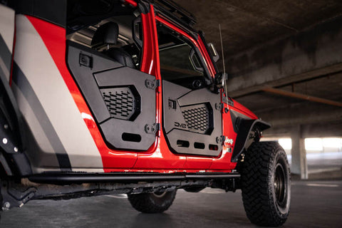 DV8 Offroad 18-22 Jeep Wrangler JL/JT Spec Series Half Doors - Rear Set - HDJL-02R