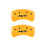 MGP 4 Caliper Covers Engraved Front & Rear RT1-Truck Yellow Finish Black Char 2007 Dodge Charger - 12005SRT1YL