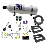 Nitrous Express Dual Dom/Alc Nitrous Kit (100-500HP) w/15lb Bottle - 50275-15