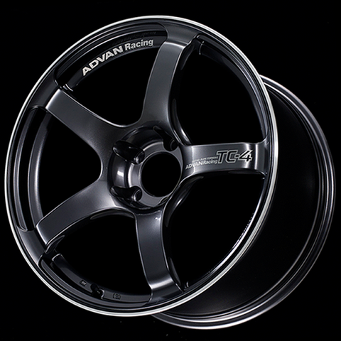 Advan TC4 15x7.0 +42 4-100 Black Gunmetallic & Ring Wheel - YAD5E42ABGR